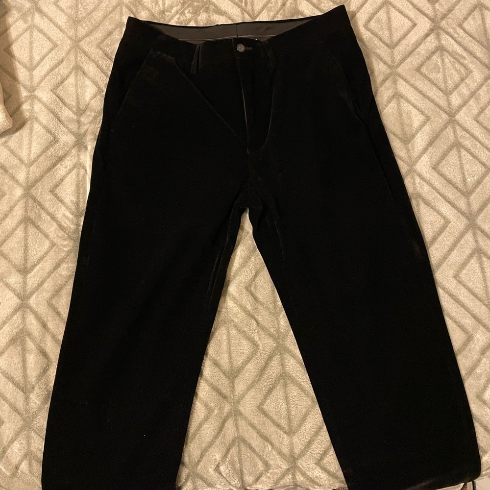 Billie Velvet Trouser Pant Black